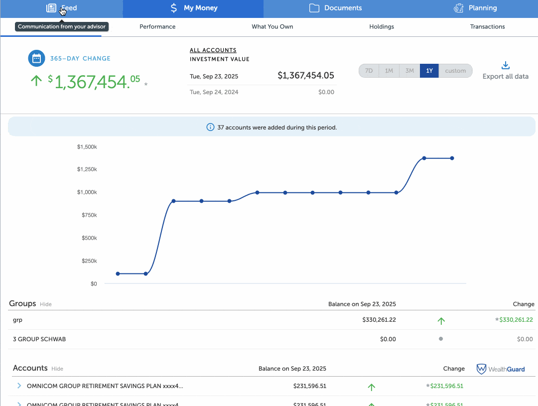 Gif scrolling through app posts